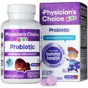 CHOIX du médecin Probiotiques pour les enfants - 7 souches variées, prébiotiques organiques, vitamines et minéraux - cliniquement étudié L. Rhamnosus - Immune et soutien digestif - Pas de sucre ou de colorant artificiel - 60ct