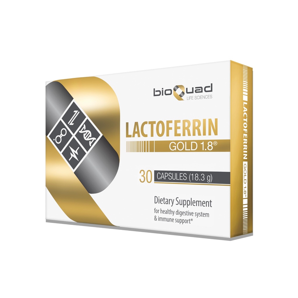 Lactoferrin Gold 1.8 - per il supporto immunitario, la salute digestiva e l'assorbimento di ferro - senza lattosio, senza glutine, senza OGM (30 conteggio)