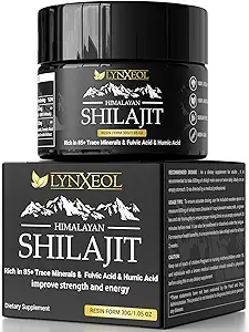Himalayan Shilajit Resin 30g - Reiner organischer Shilajit für Männer & Frauen, Lab getestet, Rich in 85+ Trace Minerals - Fulvic & Huminsäure, Natürliche Energie & Muskelunterstützung, Vitalität & Wellness Supplement