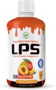 LPS Liquid Collagen & Whey Protein Supplement - Sugar-Free, Dye-Free, Non-GMO Drink - Hydrolyzed Collagen & Whey Peptides fördert gesunde Haut & Haare für Männer & Frauen, Peach Mango, 32 fl oz