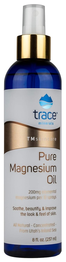 Olio di Magnesio puro Trace Minerali 8 oz olio