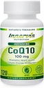 CoQ10 100mg – Soutien cardiaque et énergétique avec un puissant antioxydant, 120 Softgels, facile à avaler