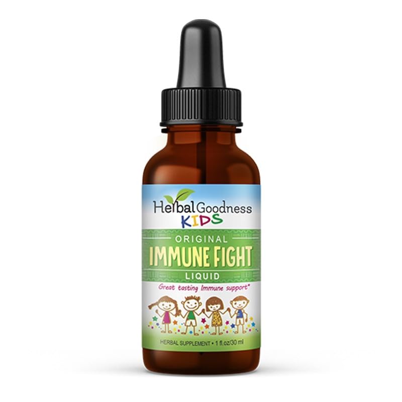 Supporto Immune 1oz con Ashwagandha e Integratori Erboristici - Natural Kids Booster Drops for Wellness and Immune Support for Kids - Non-GMO - Made in USA