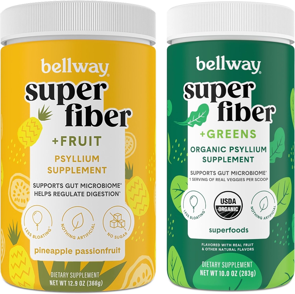 Bellway Super Fiber Powder + Frucht, Ananas Passionsfrucht Super Fiber + Greens