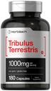 Horbaach Tribulus Terrestris per gli uomini | 1000mg | 180 capsule | Supplemento estratto | Non OGM e Gluten Free