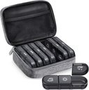 ZIKEE Large Weekly Pill Case Organizer 3 fois par jour, Portable Light Proof Sac Pill Box 7 Jour pour protéger votre vie privée et de magasin médicaments, vitamine, huile de poisson, supplément (Grey)