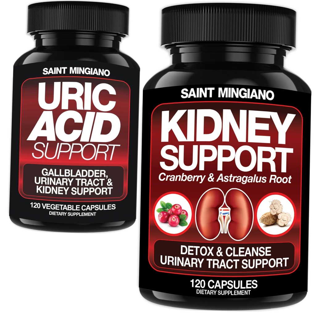 Kidney Support Cleanse Detox & Repair - Gemeinsam mit - Uric Acid Support – Gallbladder, Urinary Tract & Kidney Unterstützung für Männer und Frauen