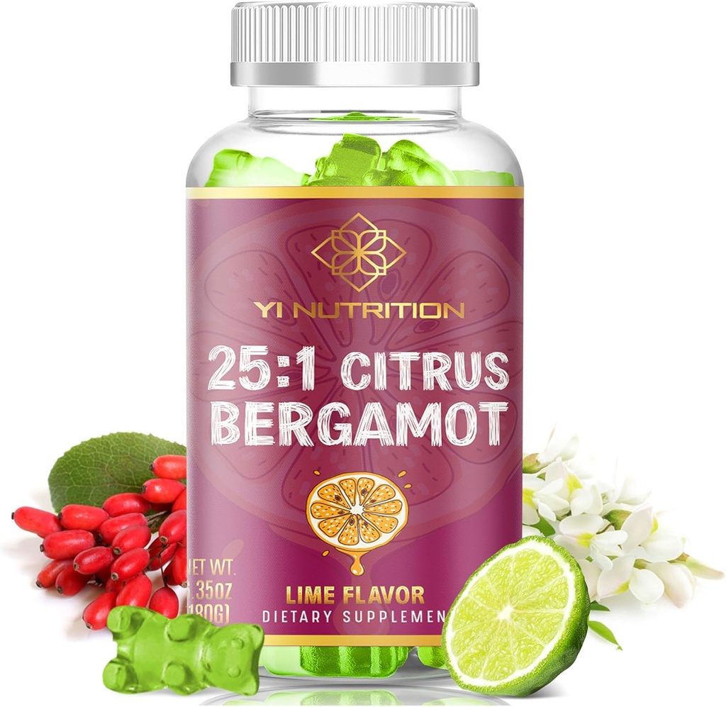 25:1 Zitrus Bergamotte Gummy - Kein Zucker, kein Maltitol, Höhere Konzentration