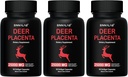 25.000 mg Più alto Deer Placenta Supplemento 60 capsule - Made in Nuova Zelanda (Set di 3 bottiglie, 180 capsule)