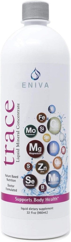 Liquid Ionic Trace Mineral Supplement (32oz) Doktor Formuliert. Null Kalorien. Zero Sugar. von Eniva Health.