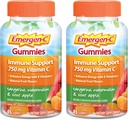 Emergen-C Vitamin C Gummis, Nahrungsergänzungsmittel für Immununterstützung, Tangerine, Wassermelone und saurer Apfelgeschmack - 45 Count x 2 (Pack mit 2)