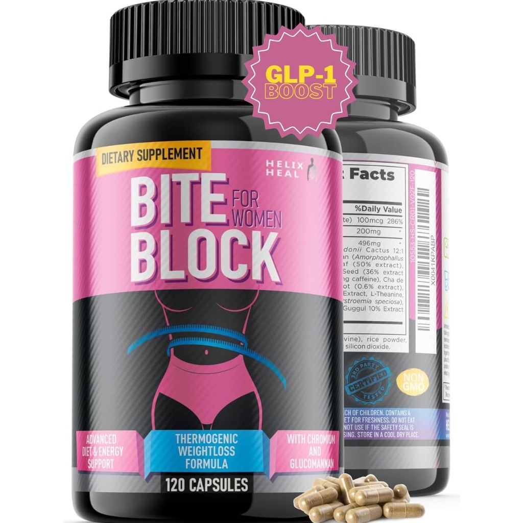 Appetit Suppressant für Weight Loss Women - Pills for Bloating Relief & Carb Blocker, Thermogenic Belly Fat Burner w/Chromium Caffeine Glucomannan - Diätpillen arbeiten schnell, 240 Kapseln- 4-Monats-Versorgung