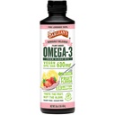 Barlean's Pink Lemonade Vegan Omega 3 Supplément, huile d'algue liquide avec 630 mg EPA & DHA, Omégas à base végétale à partir d'huile d'algue, sans OGM et sans gluten, 16 oz
