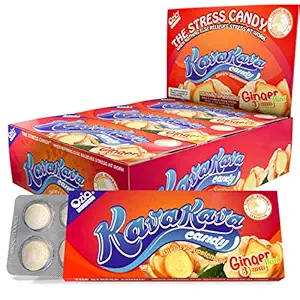 Kava Kava Candy - 8 Kava Candies Per Pack, Kava Extract Stress Relief Supplement, Natürliche Kava Root Chill Happy Pill, Ermutigt positive Stimmung - Ginger Mint Flavor, 1 Box (12 Packs)