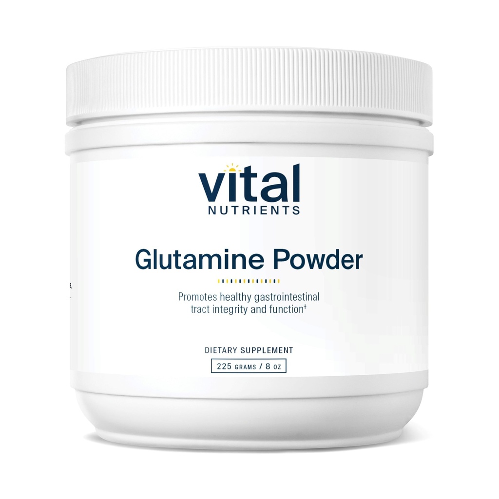 Vital Nährstoffe Glutaminpulver - Gesunde gastrointestinale Traktfunktion - Gluten, Dairy, Soy Free - Non-GMO - 225g/8 oz L-Glutamin Pulver