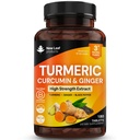 Kurkuma Tablets mit schwarzem Pfeffer & Ginger - Curcumin - 180 Kurkuma und schwarz Pfeffer Tablets (3 Monate) Hohe Stärke aktive Kurkuma Ergänzungen Nicht Kapseln, von Neue Blatt