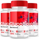 (3 packs) Glucobio Capsules, Gluco Bio Advanced Glyco Formule de soutien Pills, Glucobio Extra Strength Supplément, Glucobio Natural Ingredients Glycogen Support, Gluco Bio Glycogen Reviews (180 capsules)