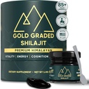 Shilajit résine 500mg haute puissance, Shilajit Pure Himalayan Organic, 85+ Trace Minerals & Fulvic Acid.