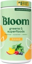 Bloom Nutrition Superfood Greens Powder, Enzimi Digestivi con Probiotici e Prebiotici, Salute Gut, Bloating Relief per le donne, Chlorella, Green Juice Mix with Beet Root Powder, 60 SVG, Mango