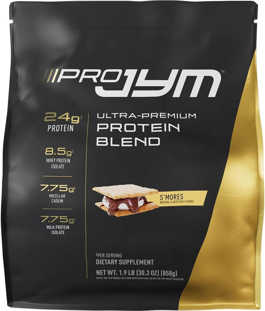 Supplément JYM Science Pro JYM S'Mors Poudre de protéines - Isolats de protéines de lactosérum, caséine et protéines de lait, construction de muscles maigres pour les hommes et les femmes, 22 portions