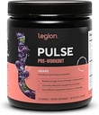 LEGION- Tutto naturale Nitric Oxide Preworkout Bere per aumentare l'energia, Creatina libero, naturalmente addolcito, Beta Alanine, Citrulline, Alpha GPC (Grape)
