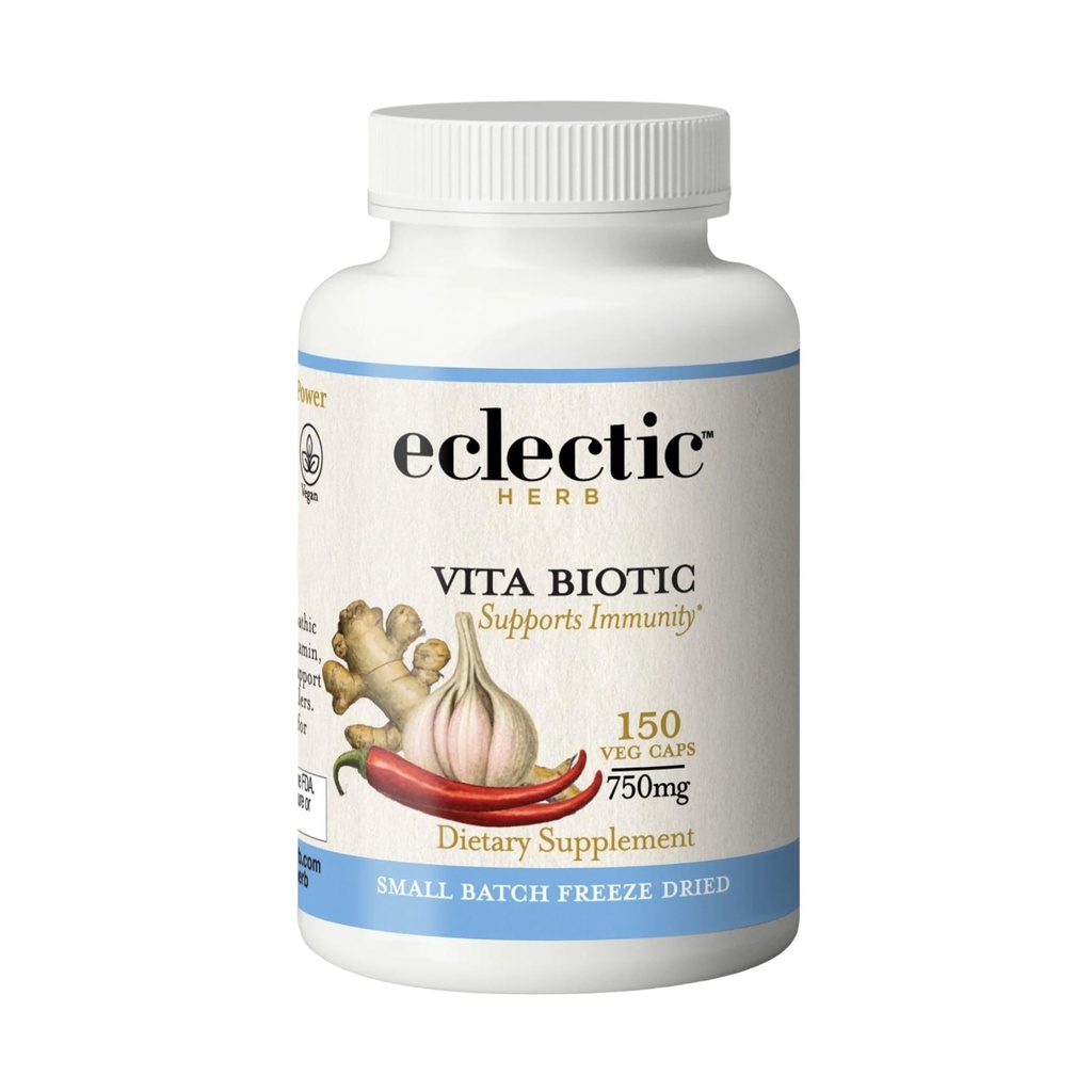 Institut éclectique Immune Vitabiotique Nouveau dans les capsules, 150 capsules de Veg non OGM