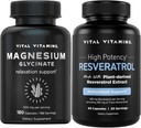 Vital Vitamine Magnesium Glycinat Kapseln + Resveratrol Kapseln