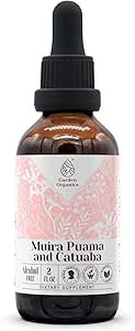 Muira Puama and Catuaba Alcohol-Free Natural Tincture Extract, Immune System Booster, Liquid Drops Made from 100% (2 fl oz)