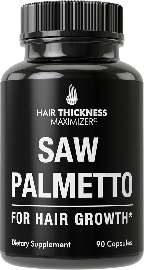 Saw Palmetto für Haar Männer und Frauen. Saw Palmetto Supplment zur Unterstützung von Haarstärke und Dicke. Nicht-GMO und Gluten Free Caspules