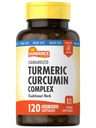 Sundance Turmeric Curcumin Complex | 120 Kapseln | mit schwarzem Pfeffer Extrakt | Traditionelle Kräuter | Non-GMO und glutenfreie Ergänzung