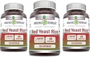 Incredibile formula rosso lievito di riso 1200mg per il consumo capsule supplemento | Non-OGM | Gluten Free | Made in USA (120 conte | 3 Pack)