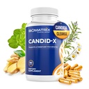 BioMatrix Candid-X Gut Cleanse avec Berberine, Origan, Caprylate de sodium, Camomille, Ginger, PAU D'arco, Supplément digestif pour les hommes et les femmes