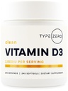 Typ Zero Vitamin D3 2000 iu, 240 Softgels - Nicht-GMO & Glutenfrei