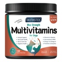 Cane Multivitaminico con Glucosamina, Omega 3, Minerali, Probiotici ed Enzimi, Vitamine di Cane e Supplementi per la cura congiunta della pelle e dei cappotti, Salute Digestiva e Immune, Pollo Flavor - 120 Chews