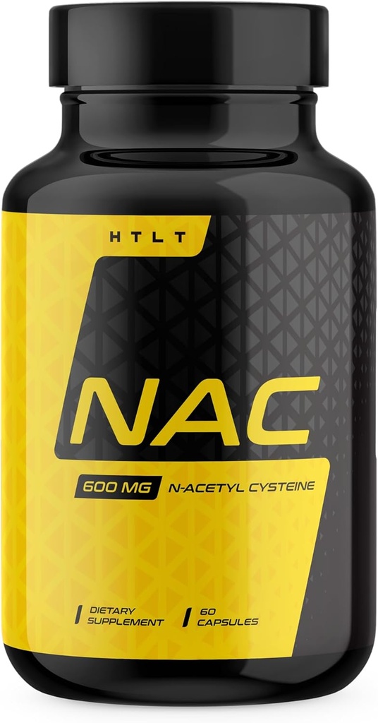 NAC von HTLT | 600 mg N-Acetyl Cystein pro Servieren | Liver Support Supplement | (60 Kapseln)