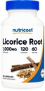 Liquirizia Nutricost 500mg, 120 Capsule - Non OGM, Gluten Free