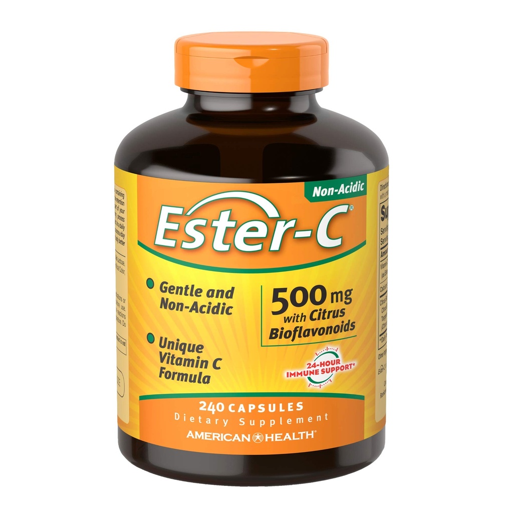 American Health Ester-Vitamine C avec Citrus Bioflavonoïdes 500 Milligrammes 240 Capsules