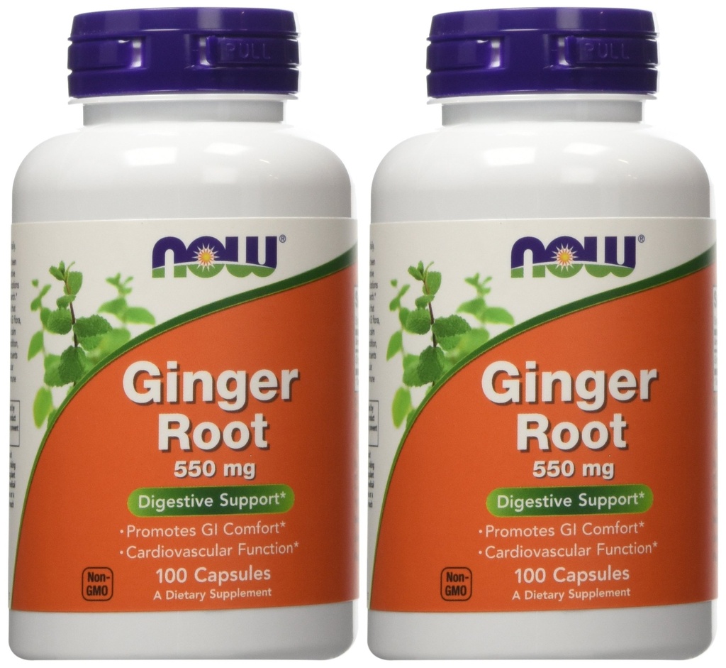 Ginger Root 550mg 100 Kapseln (Pack von 2)