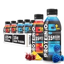 Protein2o 15g Whey Protein Isolate Hydration Drink Plus Energy & Focus, 350mg Elektrolyte, Vitamine B5 & B6, Sugar Free, Energy Variety Pack, 16.9 oz Bottle (Pack von 12)