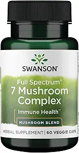 Swanson spettro completo 7 Mushroom Complex 60 capsule di veg