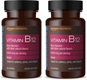Elemente Vitamin B12 Methylcobalamin 5000 mcg - Normale Energieproduktion und Stoffwechsel, Immunsystem Unterstützung - 2 Monate Versorgung, Berry Flavored Lozenges, 65 Count (Pack von 2)