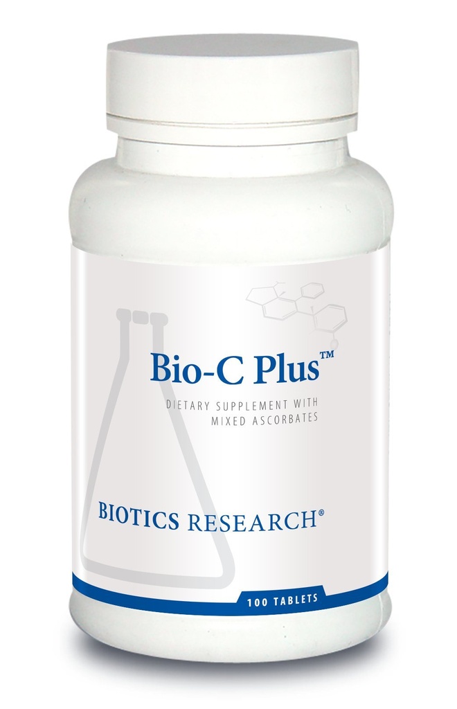 Biotics Research Bio C PlusTM fornisce vitamina C come ascorbi minerali misti con citrus Bioflavonoidi, SOD e Catalasi, Vitamina C Plus Bioflavonoidi, Potente Antiossidante, Sistema immunitario 100 compresse