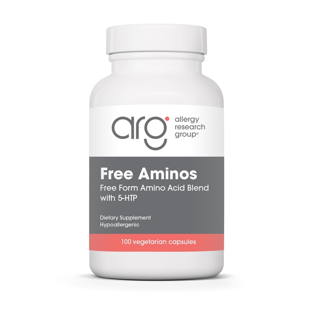 Allergy Research Group Free Aminos Supplement - Lean Muscle Mass Support, Vegetarische Kapseln - 100 Count