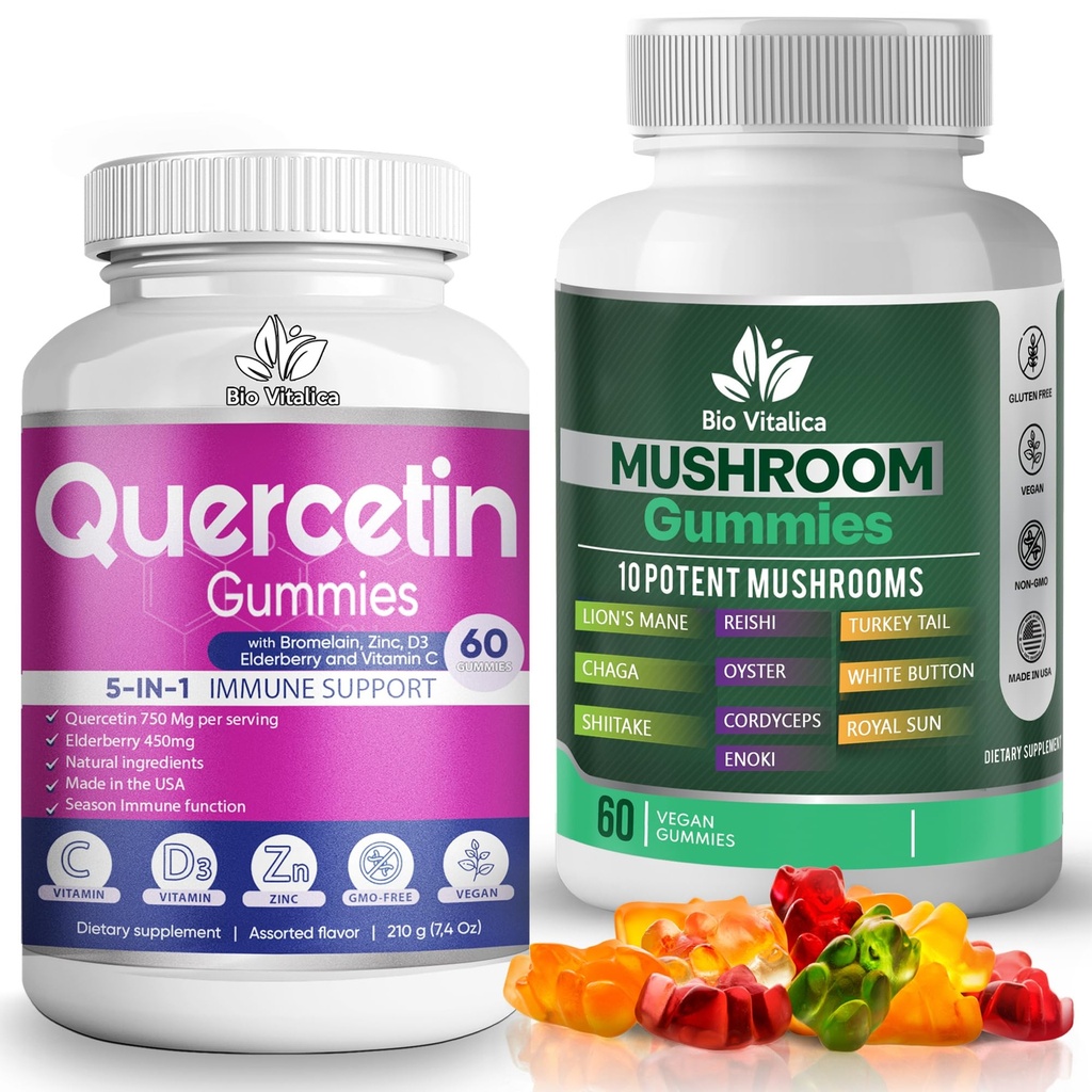 BIO VITALICA Quercetin Gummie & Pilzgummis (Bundle)