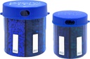 Monster Supplement Medication Pillenspender auf Compartment Etiketten - Extra große Säule Container Flaschengriffe Fast jede Ergänzung - einfach zu verzichten (Monster Blue & Monster Jr. Blue)