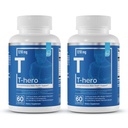 Éléments essentiels T-Hero - Support quotidien de testostérone pour les hommes - favorise la vitalité et la conduite - avec Ashwagandha, Shilajit, Boron, DIM - 60 comte - 30 services (2-paquet)