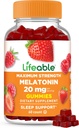 Lebensfähiges Melatonin 20mg Gummies | Große Verkostung Schlafergänzung für Erwachsene | Kann helfen fallen und bleiben schlafen | Vegetarische Schlafgummis für Erwachsene, Männer, Frauen | 60 Melatonin Gummies 20mg