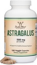 Doppio Legno Integratori Immune Boosting Astragalus 500mg 180 Capsule - Ricco in Flavonoidi e Polisaccaridi - Non-OGM, Senza Glutine, Terze Parti Testate