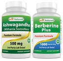 I migliori naturali Ashwagandha estratto 500 Mg & Berberine Plus 1000mg