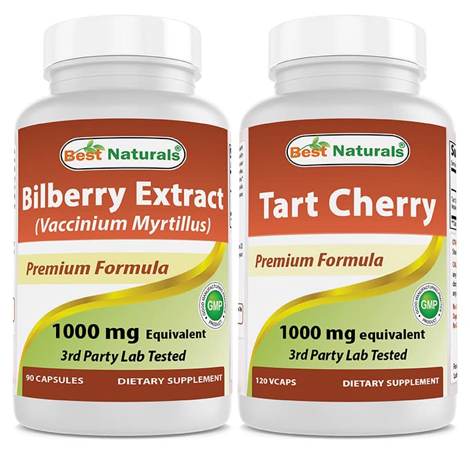 Best Naturals Estratto di mirtillo 1000mg & Tart Cherry Extract 1000 mg